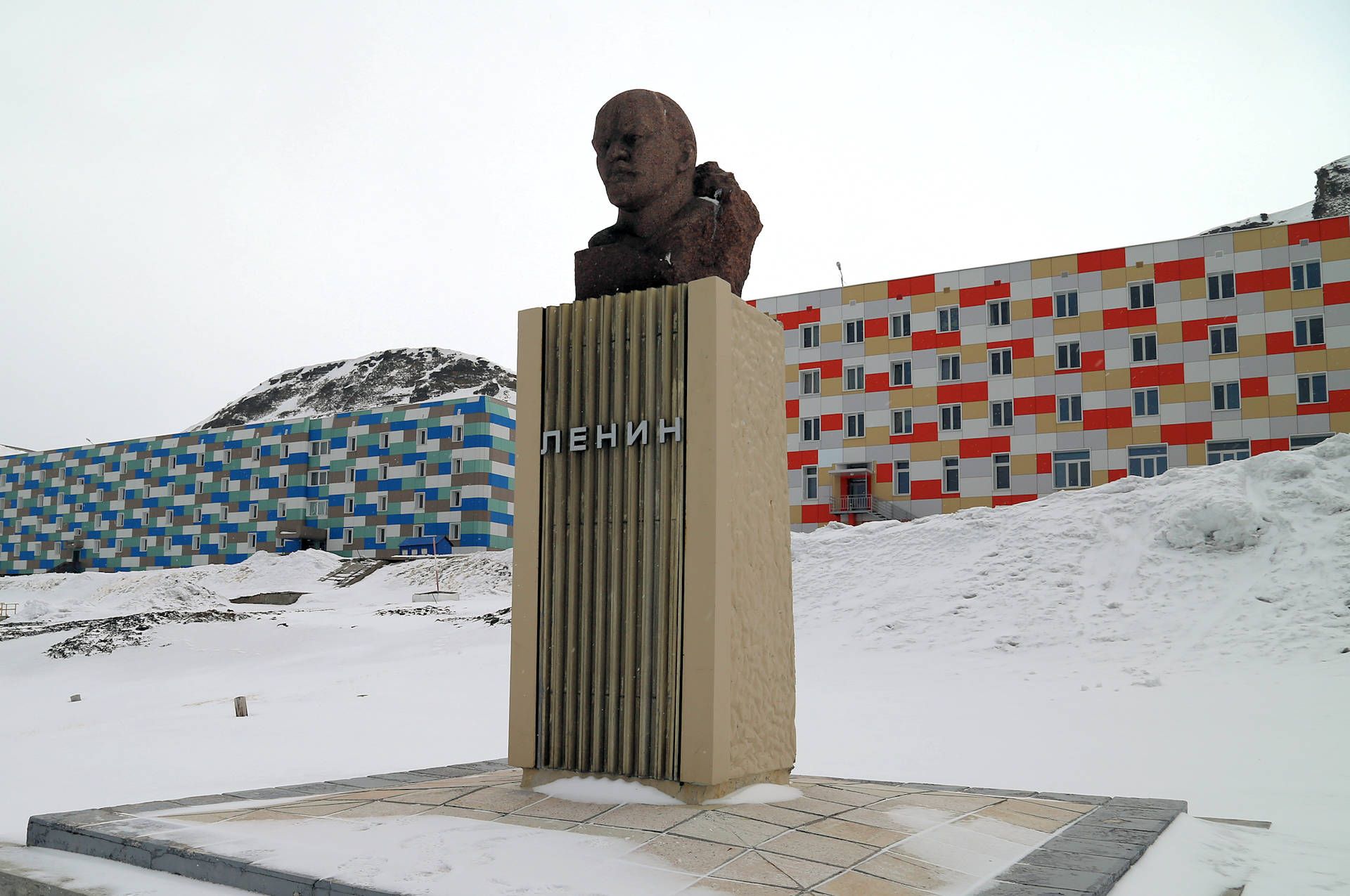 Lenin welcomed us to Barentsburg